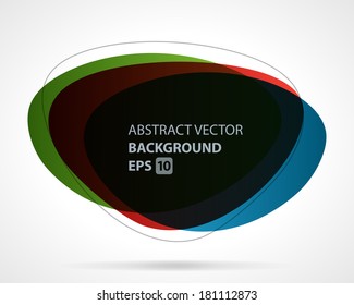 Abstract speech bubble vector background 