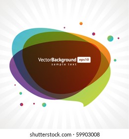 Abstract speech bubble vector background