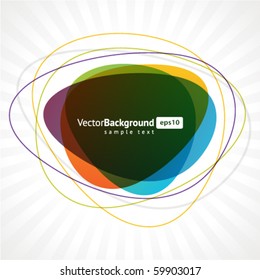 Abstract speech bubble vector background