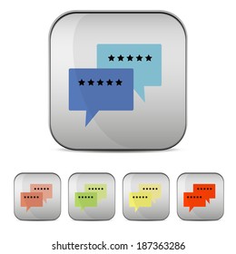 Abstract speech bubbles