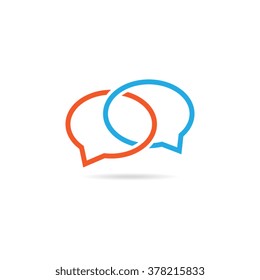 Abstract Speech Bubbles Chat Symbol