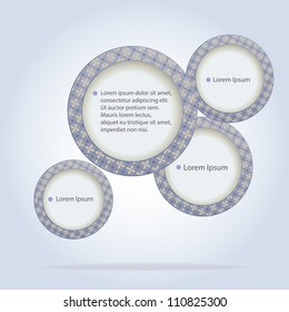 abstract speech bubbles vector design