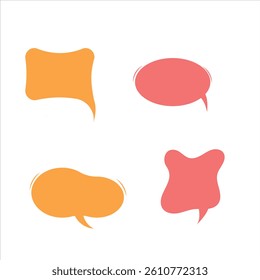 Abstract speech bubbles vector illustration