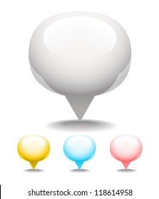 Abstract speech clouds collection. Ready foÃ?Â�Ã?Âº a text
