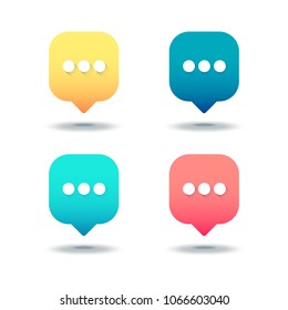 abstract speech clouds ready text