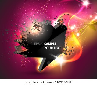 abstract speech icon, eps10, easy color editable