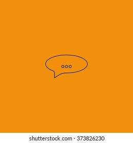 Abstract speech or thought buble.