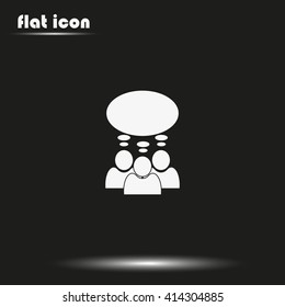 Abstract speech or thought buble.