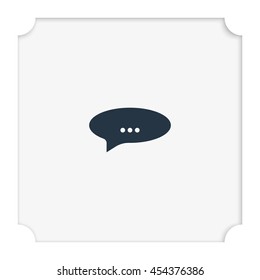 Abstract speech or thought buble.