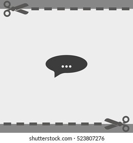 Abstract speech or thought buble.