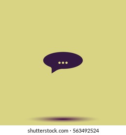 Abstract speech or thought buble.