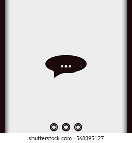 Abstract speech or thought buble.