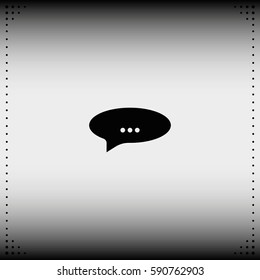 Abstract speech or thought buble.