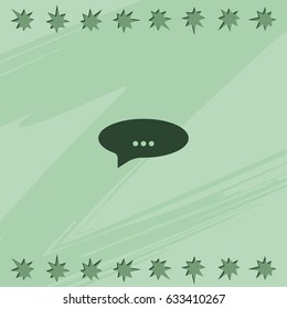 Abstract speech or thought buble.