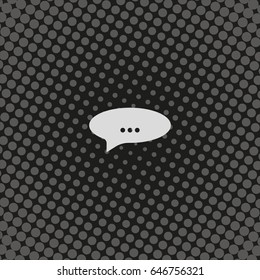 Abstract speech or thought buble.
