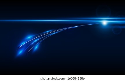 Abstract speed Arrow Light out technology background Hitech communication concept innovation background, vector design