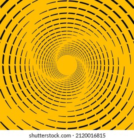 Abstract speed background. Speed lines in circle form. Particle  motion trails.