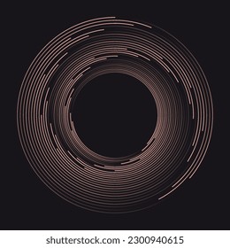 Abstract speed background. Speed lines in circle form. Design element for frame, logo, tattoo, web pages, prints, posters, template, abstract vector background.