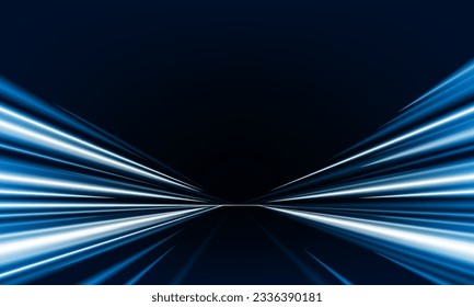 Abstract speed Business Start up launching product with Electric car and city concept Hitech communication concept innovation background,  vector design