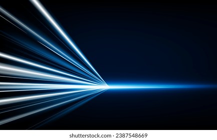 Abstract speed Business Start up launching product with Electric car and city concept Hitech communication concept innovation background, vector design