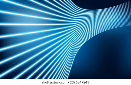 Abstract speed Business Start up launching product with Electric car and city concept Hitech communication concept innovation background,  vector design