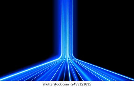 Abstract speed Business Start up launching product with Electric car and city concept Hitech communication concept innovation background,  vector design