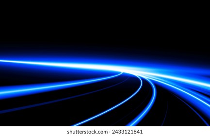 Abstract speed Business Start up launching product with Electric car and city concept Hitech communication concept innovation background,  vector design