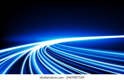 Abstract speed Business Start up launching product with Electric car and city concept Hitech communication concept innovation background,  vector design