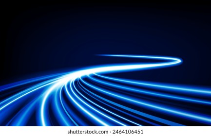 Abstract speed Business Start up launching product with Electric car and city concept Hitech communication concept innovation background,  vector design