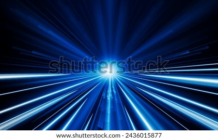 Abstract speed Business Start up launching product with Electric car and city concept Hitech communication concept innovation background,  vector design