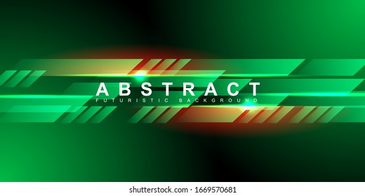 Luz y forma abstractas de velocidad rápida con fondo de tecnología futurista 