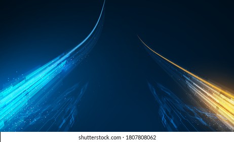 abstract speed fast line sci fi fiction hi tech concept design perspective 3d background eps 10 vector