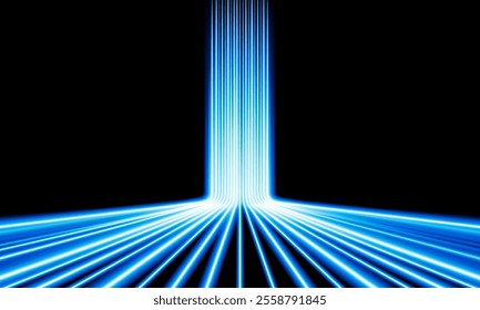 Abstract speed Key Door open Light launching product concept Hitech communication concept innovation background,  vector design