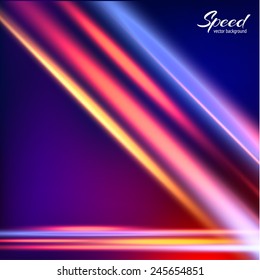 Abstract speed light background. Vector eps10.