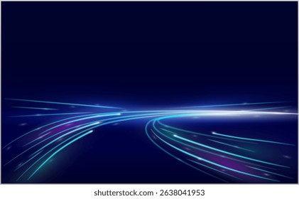 Abstract speed light hitech communication concept innovation background.