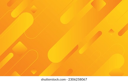 abstrakte Geschwindigkeit hellorangefarbener geometrischer Hintergrund. Technologie der Komposition dynamischer FormenHightech-KommunikationskonzeptInnovationVektordesign