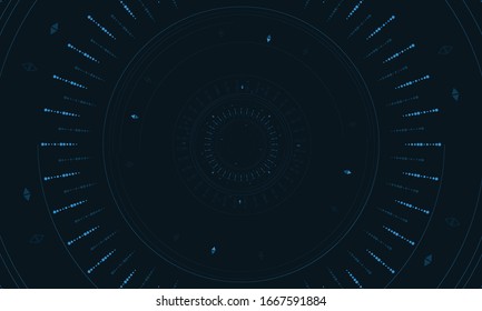 Abstract speed Light out technology background Hitech communication concept innovation send for planet earth with sunrise and technology network. 