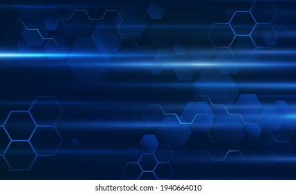 Resumen de la velocidad de la luz de salida de la tecnología Antecedentes de la comunicación Hitech Concepto de innovación de fondo vector diseño