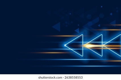 Abstract speed Light out technology background Hitech communication concept innovation background,  vector design