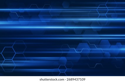 Abstrato velocidade luz de fundo tecnologia Hitech conceito de comunicação inovação fundo vetor design