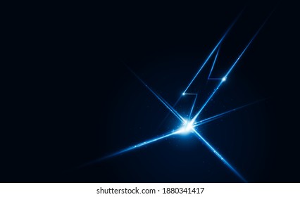 Velocidad abstracta Fondo de tecnología para relámpagos Hipech concepto de comunicación fondo de innovación, diseño vectorial