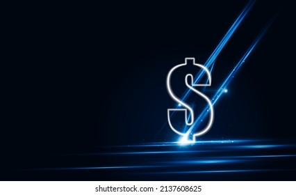 Abstract speed Lightning bolt out technology background Hitech communication concept innovation background,  vector design