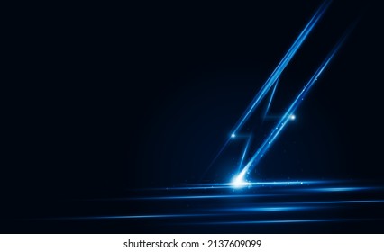 Abstract speed Lightning bolt out technology background Hitech communication concept innovation background,  vector design