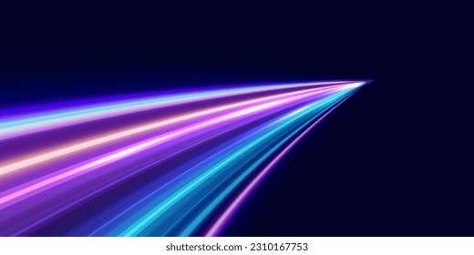 Abstract speed line background. Dynamic motion speed of light. Technology velocity movement pattern for banner or poster design. Vector EPS10.