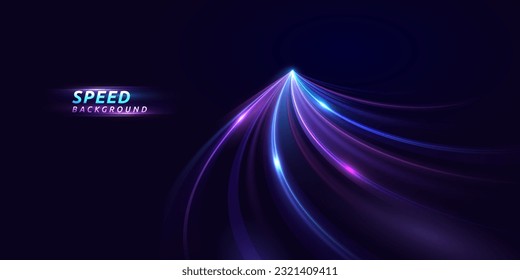 Abstract speed line background. Dynamic motion speed of light. Technology velocity movement pattern for banner or poster design. Vector EPS10.