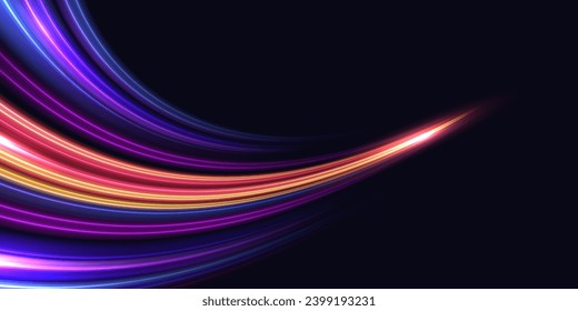 Abstract speed line background. Dynamic motion speed of light. Technology velocity movement pattern for banner or poster design. Vector EPS10.