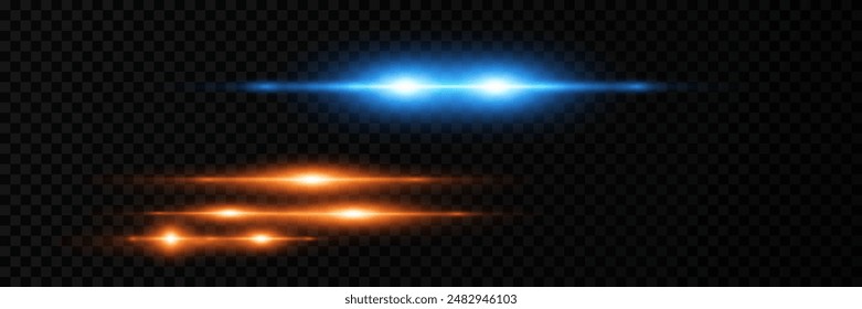 Abstract speed line background. Dynamic speed of light. Movement of lines and laser beams, horizontal glare. Vector.