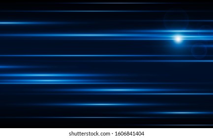 Línea de velocidad abstracta Luz de fondo de tecnología Hitech concepto de comunicación fondo de innovación, diseño vectorial