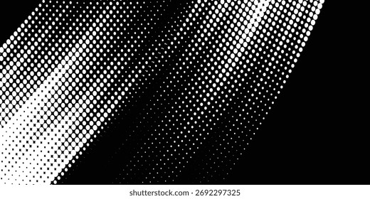 Abstrakte Geschwindigkeit Linie Stil blau Halbton Banner Design-Vorlage. weiße und schwarze Rasterpunktmuster mit farbiger Textur. Sportlicher weißer und schwarzer Pop Art Comic.