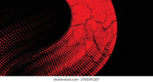 Plantilla de diseño de Anuncio de semitono azul de estilo de línea de velocidad Abstractas Patrón de puntos de semitono rojo y negro con textura grunge. Estilo deportivo rojo y negro punto pop art cómic.